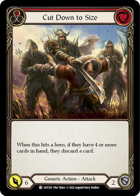 Cut Down to Size (Red) - Flesh and Blood TCG - MoxLand