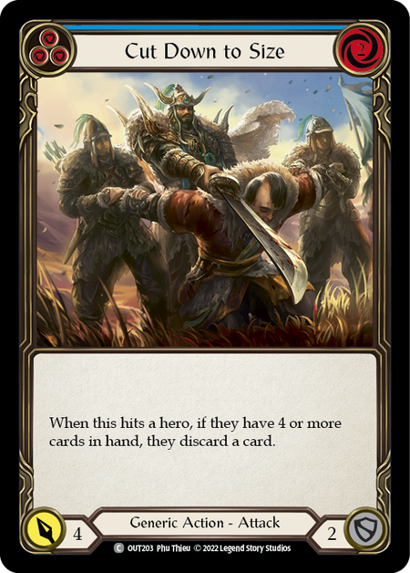 Cut Down to Size (Blue) - Flesh and Blood TCG - MoxLand