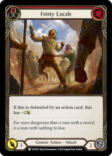 Feisty Locals (Red) - Flesh and Blood TCG - MoxLand