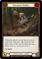 Ravenous Rabble (Yellow) - Flesh and Blood TCG - MoxLand