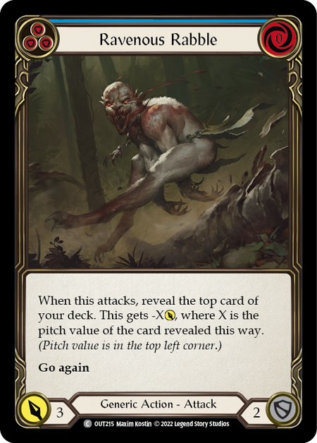 Ravenous Rabble (Blue) - Flesh and Blood TCG - MoxLand