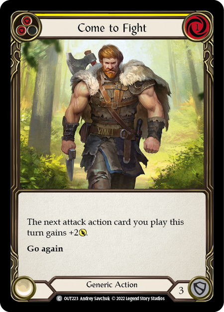 Come to Fight (Yellow) - Flesh and Blood TCG - MoxLand