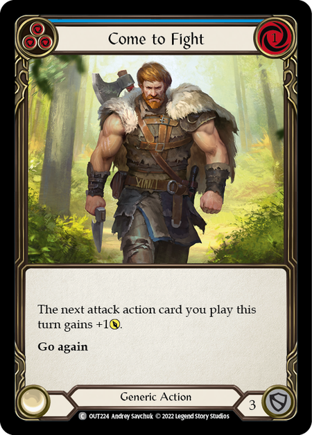 Come to Fight (Blue) - Flesh and Blood TCG - MoxLand