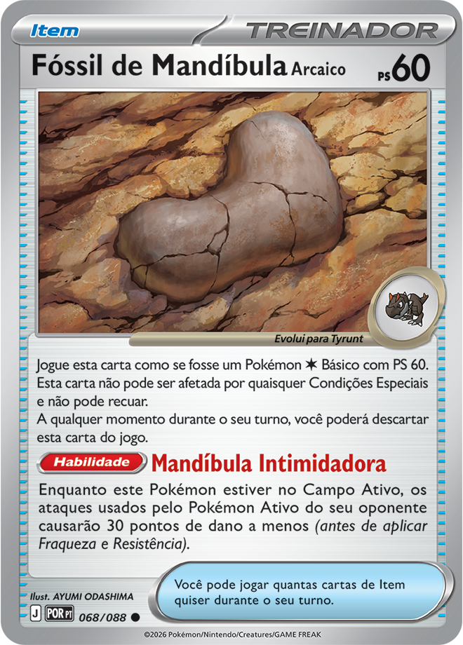 Fóssil de Mandíbula Arcaico - Pokémon TCG - MoxLand