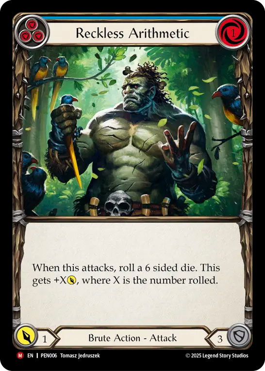 Reckless Arithmetic (Blue) - Flesh and Blood TCG - MoxLand