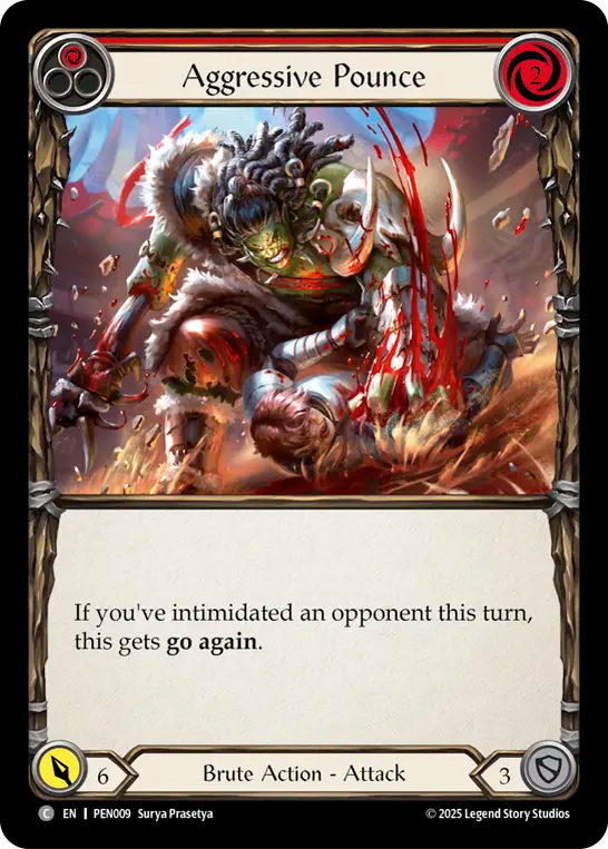 Aggressive Pounce (Red) - Flesh and Blood TCG - MoxLand