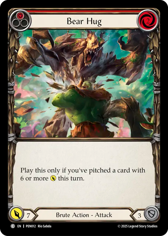 Bear Hug (Red) - Flesh and Blood TCG - MoxLand