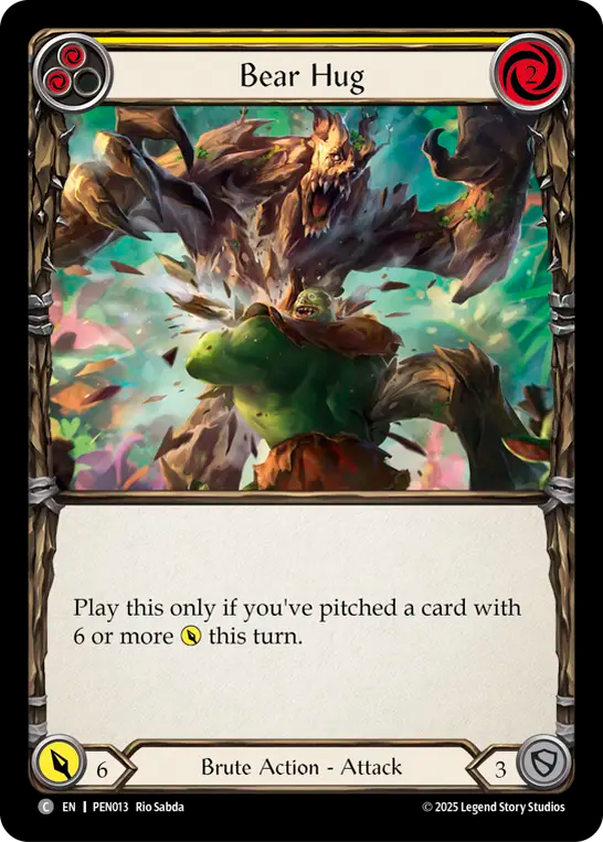 Bear Hug (Yellow) - Flesh and Blood TCG - MoxLand