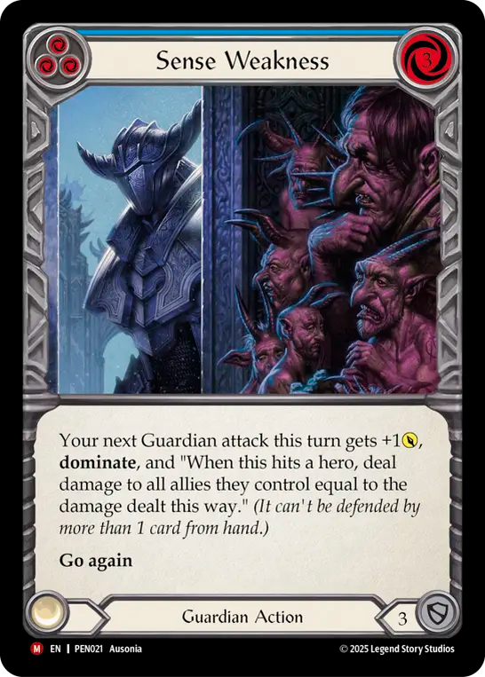 Sense Weakness (Blue) - Flesh and Blood TCG - MoxLand