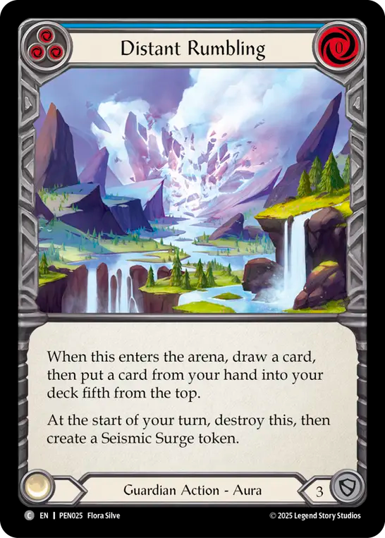 Distant Rumbling (Blue) - Flesh and Blood TCG - MoxLand