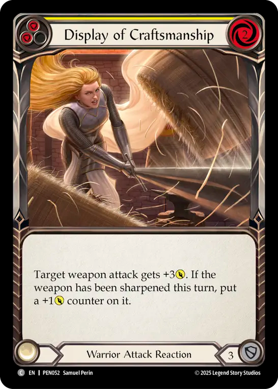 Display of Craftsmanship (Yellow) - Flesh and Blood TCG - MoxLand