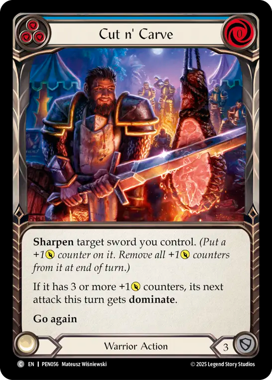 Cut n' Carve (Blue) - Flesh and Blood TCG - MoxLand