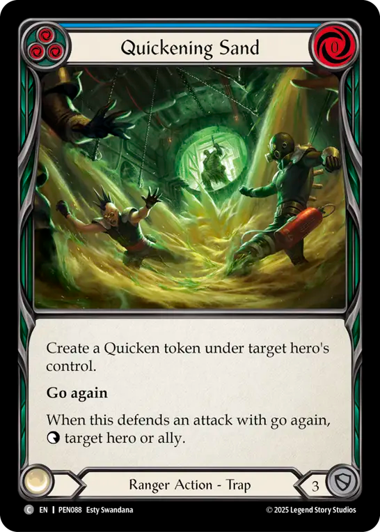 Quickening Sand (Blue) - Flesh and Blood TCG - MoxLand