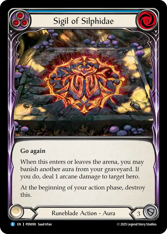 Sigil of Silphidae (Blue) - Flesh and Blood TCG - MoxLand