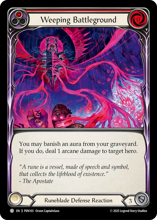 Weeping Battleground (Red) - Flesh and Blood TCG - MoxLand
