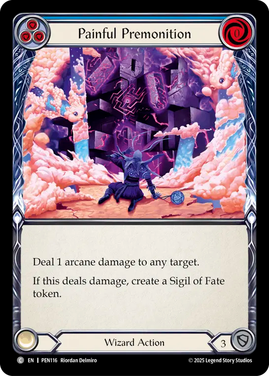 Painful Premonition (Blue) - Flesh and Blood TCG - MoxLand