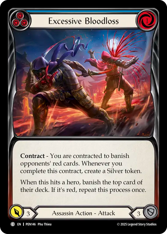 Excessive Bloodloss (Blue) - Flesh and Blood TCG - MoxLand