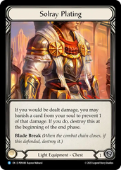 Solray Plating - Flesh and Blood TCG - MoxLand