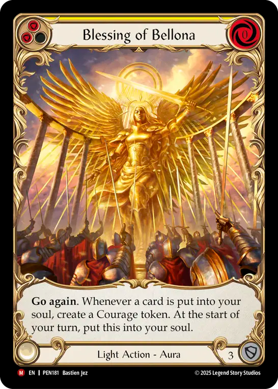 Blessing of Bellona (Yellow) - Flesh and Blood TCG - MoxLand