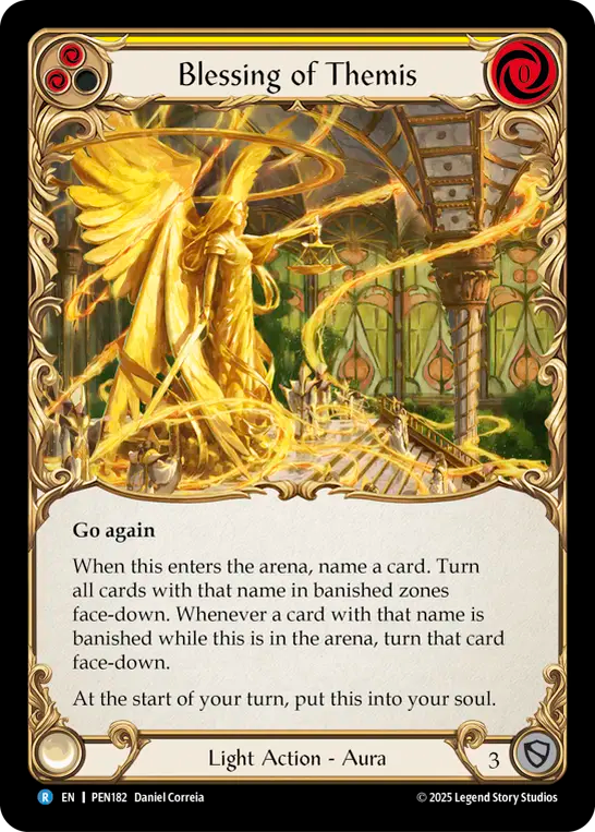 Blessing of Themis (Yellow) - Flesh and Blood TCG - MoxLand