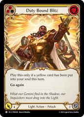 Duty Bound Blitz (Yellow) - Flesh and Blood TCG - MoxLand