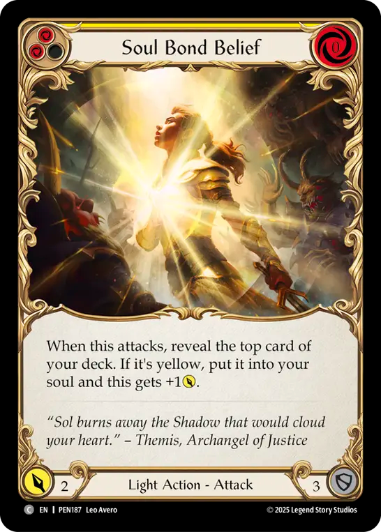 Soul Bond Belief (Yellow) - Flesh and Blood TCG - MoxLand
