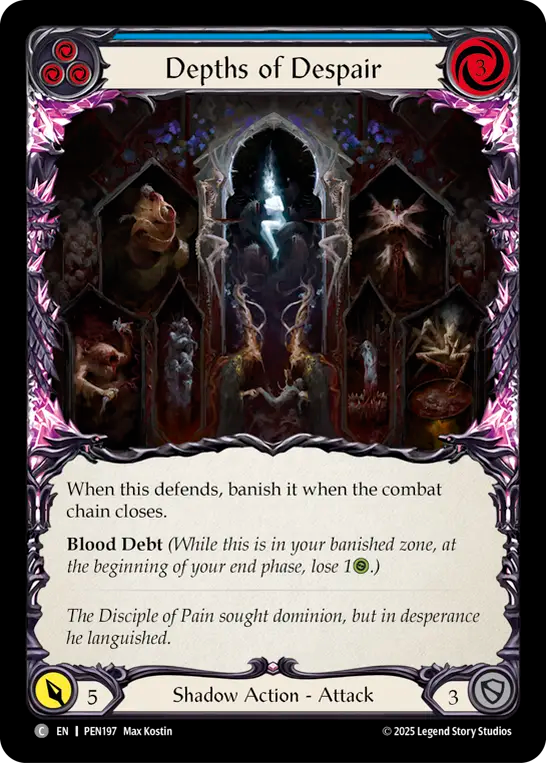 Depths of Despair (Blue) - Flesh and Blood TCG - MoxLand