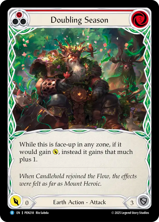 Doubling Season (Red) - Flesh and Blood TCG - MoxLand