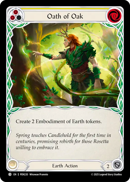 Oath of Oak (Yellow) - Flesh and Blood TCG - MoxLand
