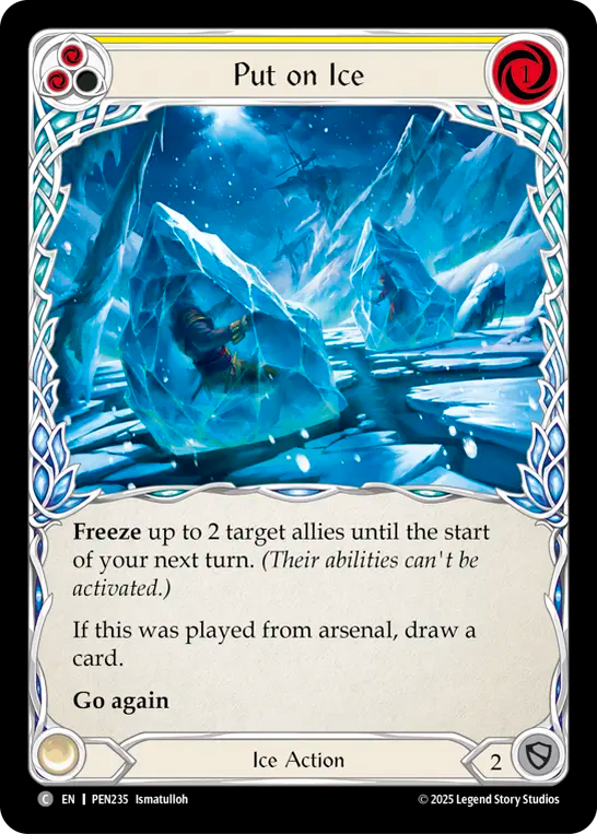 Put on Ice (Yellow) - Flesh and Blood TCG - MoxLand