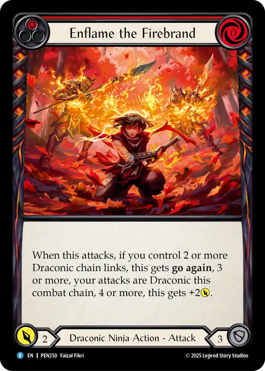 Enflame the Firebrand (Red) - Flesh and Blood TCG - MoxLand