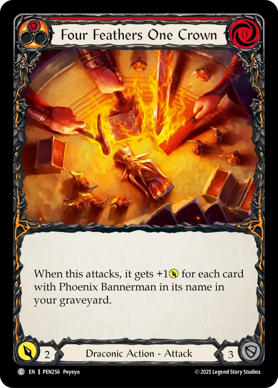 Four Feathers One Crown (Red) - Flesh and Blood TCG - MoxLand