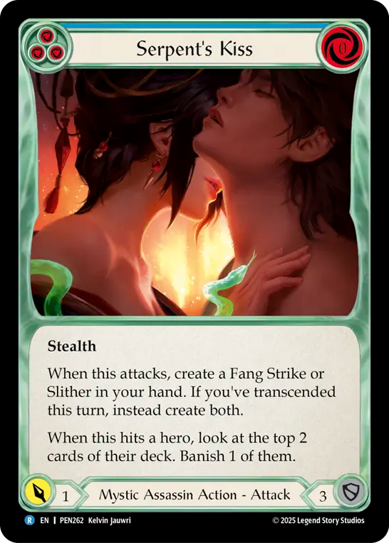 Serpent's Kiss (Blue) - Flesh and Blood TCG - MoxLand