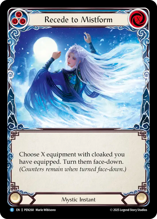 Recede to Mistform (Blue) - Flesh and Blood TCG - MoxLand
