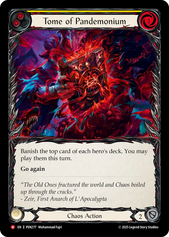 Tome of Pandemonium (Yellow) - Flesh and Blood TCG - MoxLand