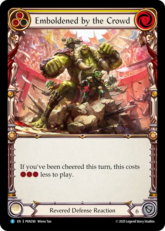 Emboldened by the Crowd (Yellow) - Flesh and Blood TCG - MoxLand