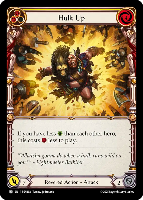Hulk Up (Yellow) - Flesh and Blood TCG - MoxLand