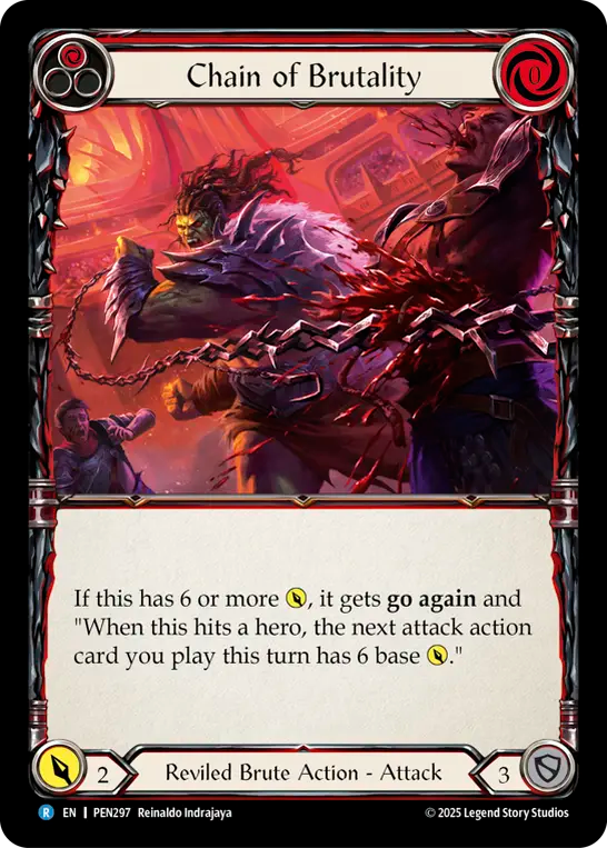 Chain of Brutality (Red) - Flesh and Blood TCG - MoxLand