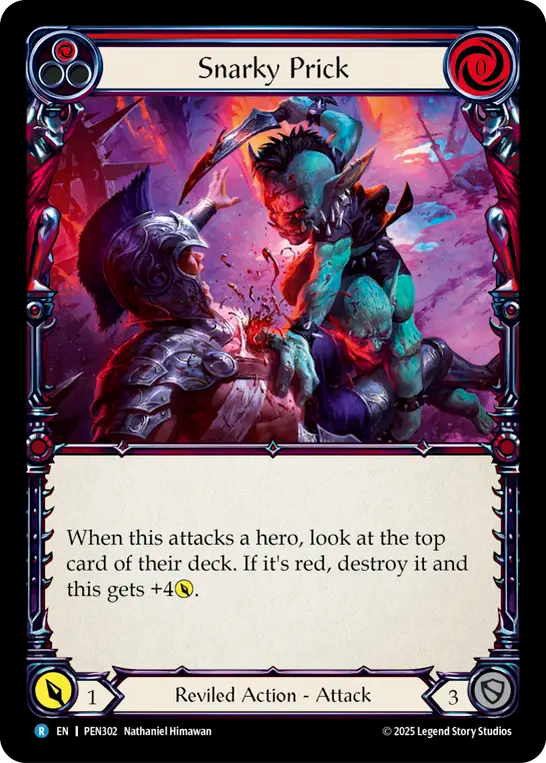 Snarky Prick (Red) - Flesh and Blood TCG - MoxLand