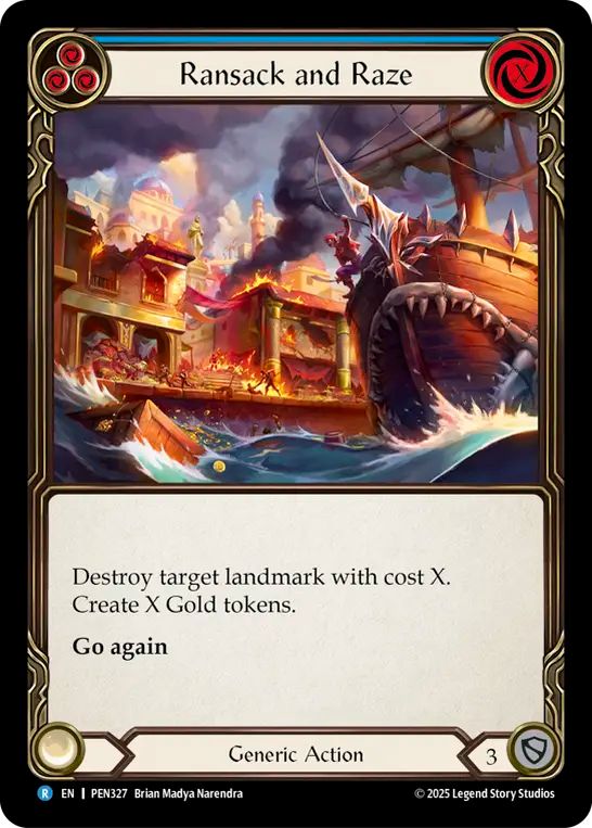 Ransack and Raze (Blue) - Flesh and Blood TCG - MoxLand