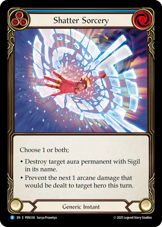 Shatter Sorcery (Blue) - Flesh and Blood TCG - MoxLand