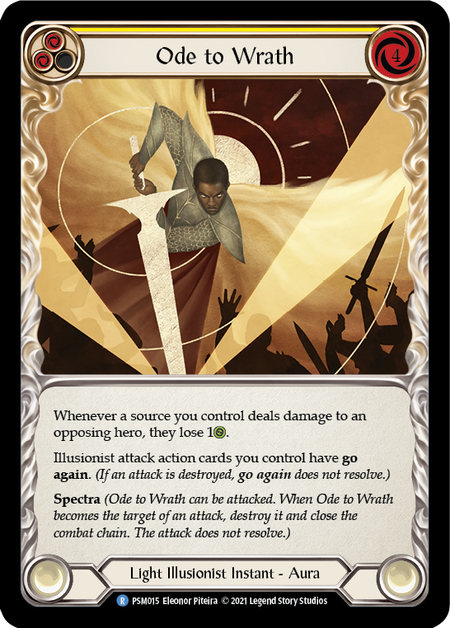 Ode to Wrath (Yellow) - Flesh and Blood TCG - MoxLand