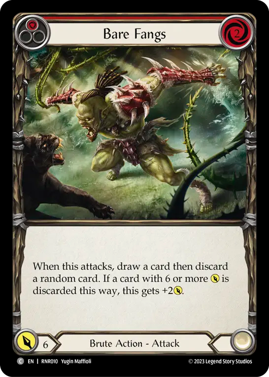 Bare Fangs (Red) - Flesh and Blood TCG - MoxLand