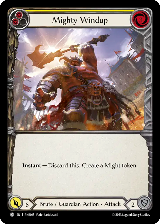 Mighty Windup (Yellow) - Flesh and Blood TCG - MoxLand