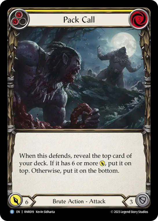 Pack Call (Yellow) - Flesh and Blood TCG - MoxLand