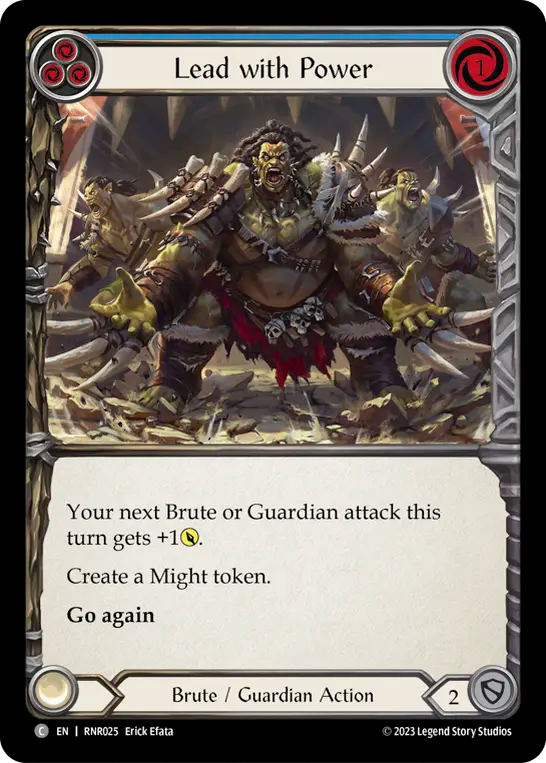 Lead with Power (Blue) - Flesh and Blood TCG - MoxLand