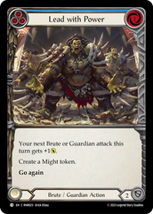 Lead with Power (Blue) - Flesh and Blood TCG - MoxLand