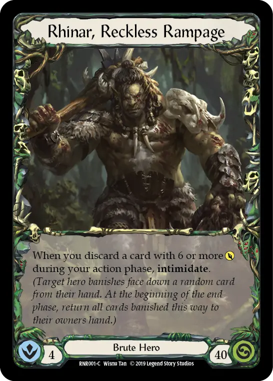 Rhinar, Reckless Rampage - Flesh and Blood TCG - MoxLand
