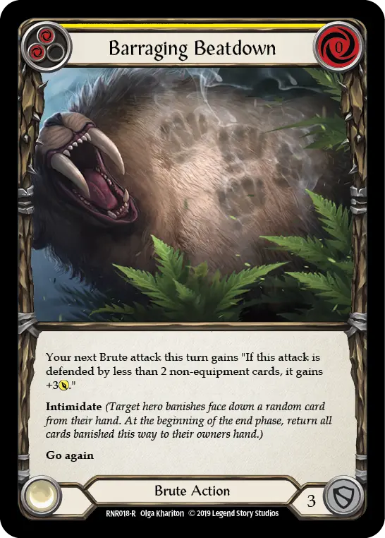 Barraging Beatdown (Yellow) - Flesh and Blood TCG - MoxLand