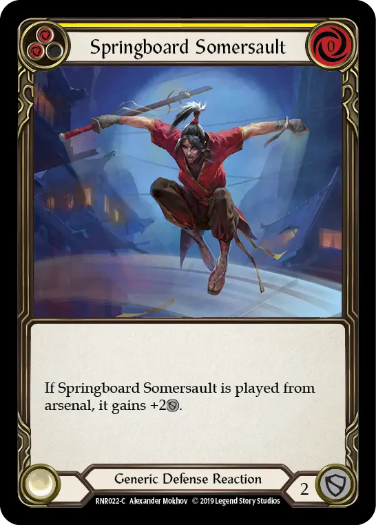 Springboard Somersault (Yellow) - Flesh and Blood TCG - MoxLand